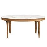 Стол овальный раскладной Bellini (160+40), керамика матовая