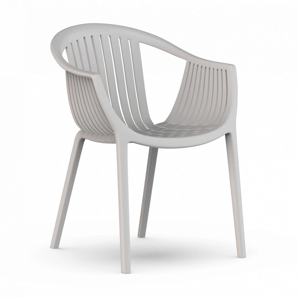 Стул с подлокотниками EPOS, (комплект 2 шт), пластик белый изображение Стул с подлокотниками EPOS, (комплект 2 шт), пластик белый фото