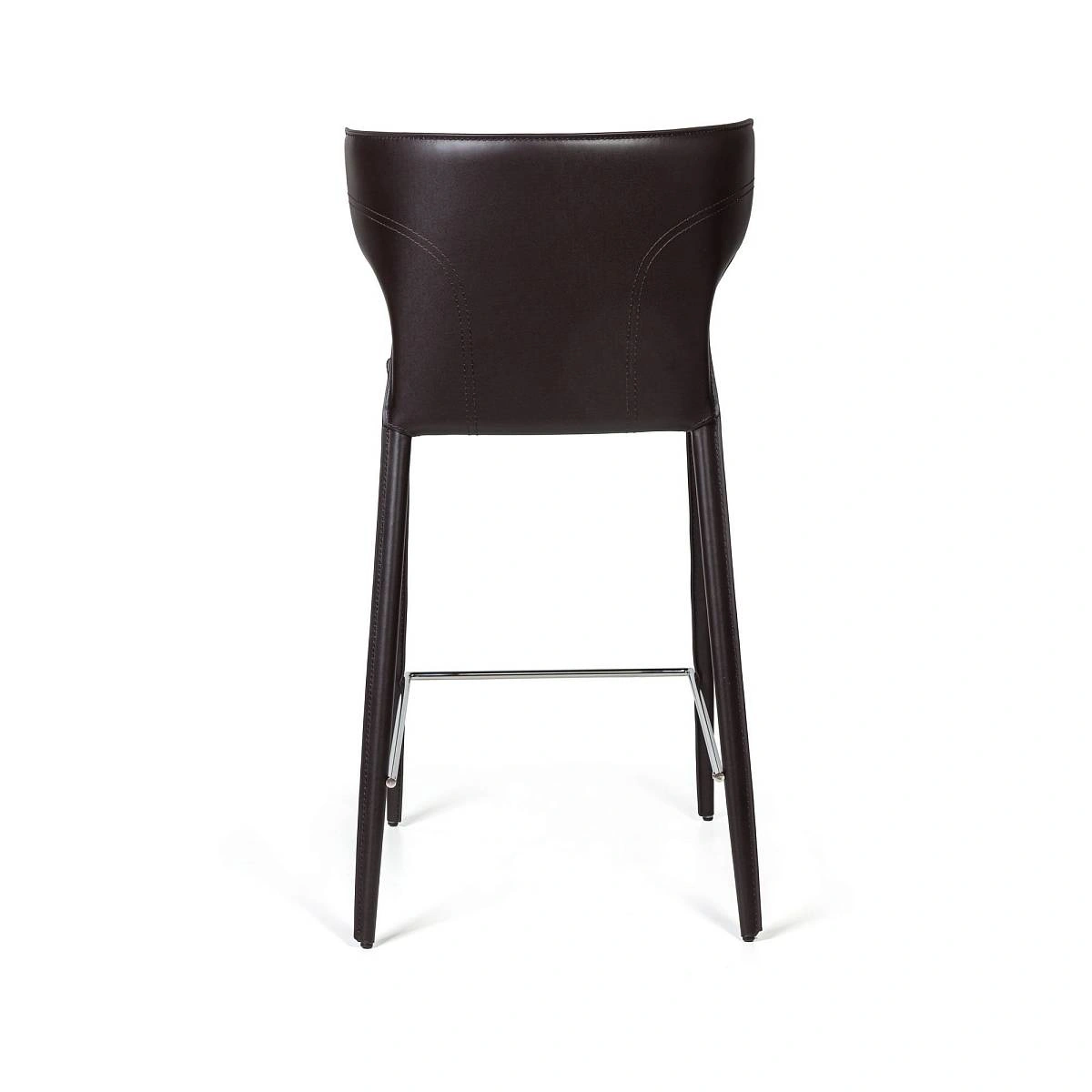 Стул полубарный Austin, кожа коричневый фото