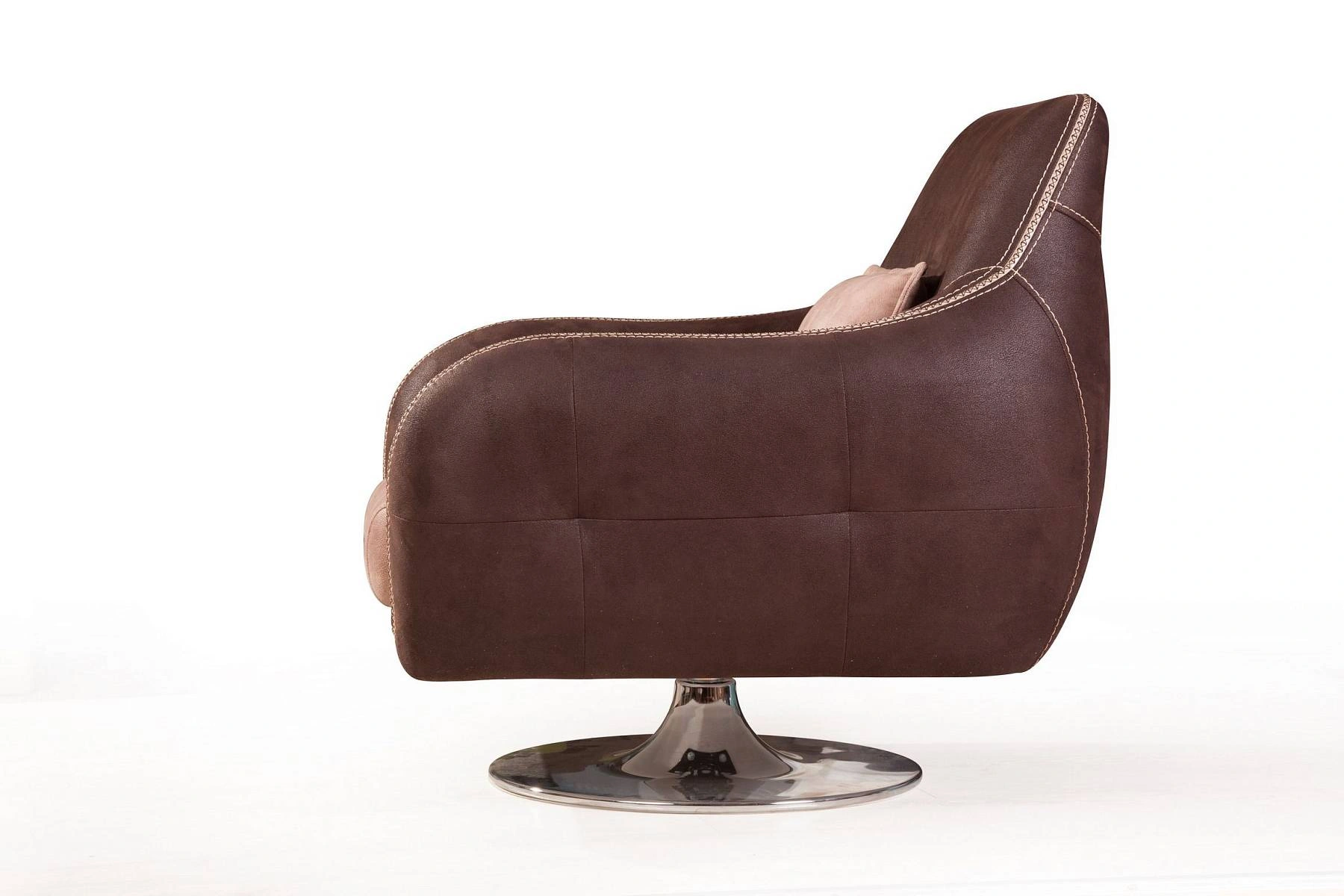 Napoli (Неаполь) кресло на хромированной опоре, замша изображение Napoli (Неаполь) кресло на хромированной опоре, замша фото