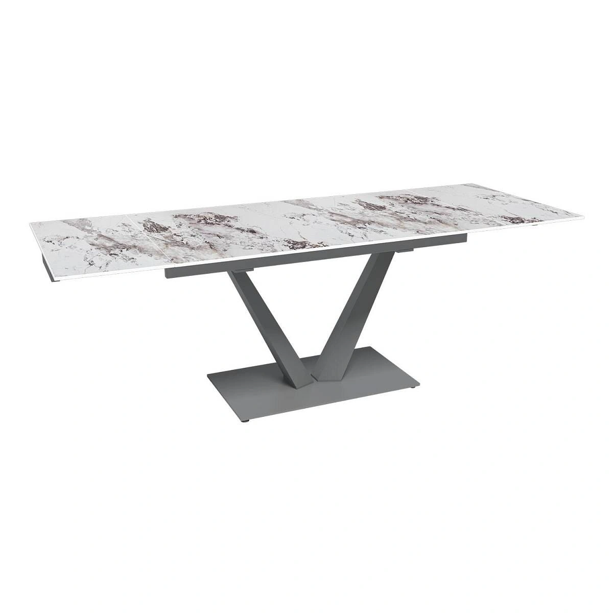 Стол раскладной Malibu (140+40+40), керамика глянцевая Patagoniya изображение Стол раскладной Malibu (140+40+40), керамика глянцевая Patagoniya фото