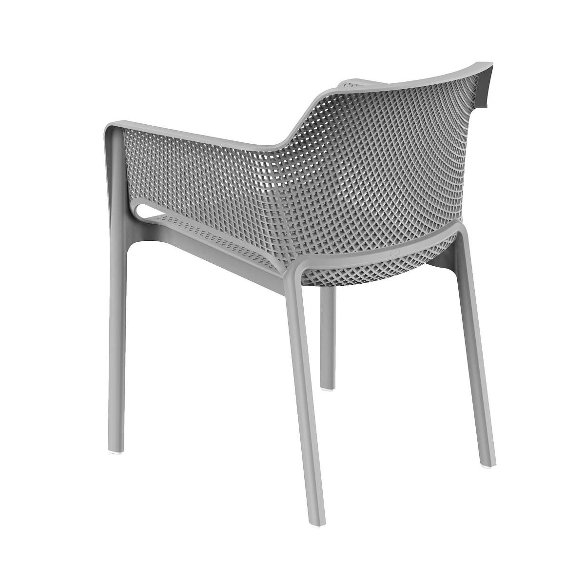 Стул Node с подлокотниками, (комплект 4 шт), пластик серый изображение Стул Node с подлокотниками, (комплект 4 шт), пластик серый фото