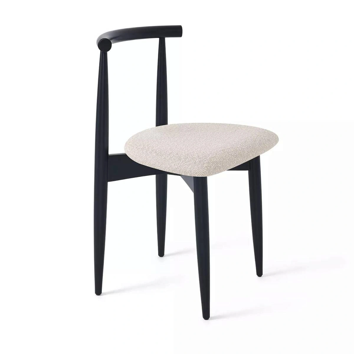 Стул Diana, бук натуральный (черная морилка), бежевый изображение Стул Diana, бук натуральный (черная морилка), бежевый фото