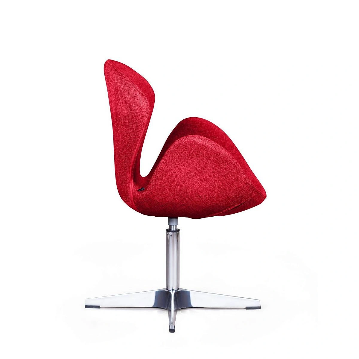 Лаунж кресло Swan, рогожка красный изображение Лаунж кресло Swan, рогожка красный фото