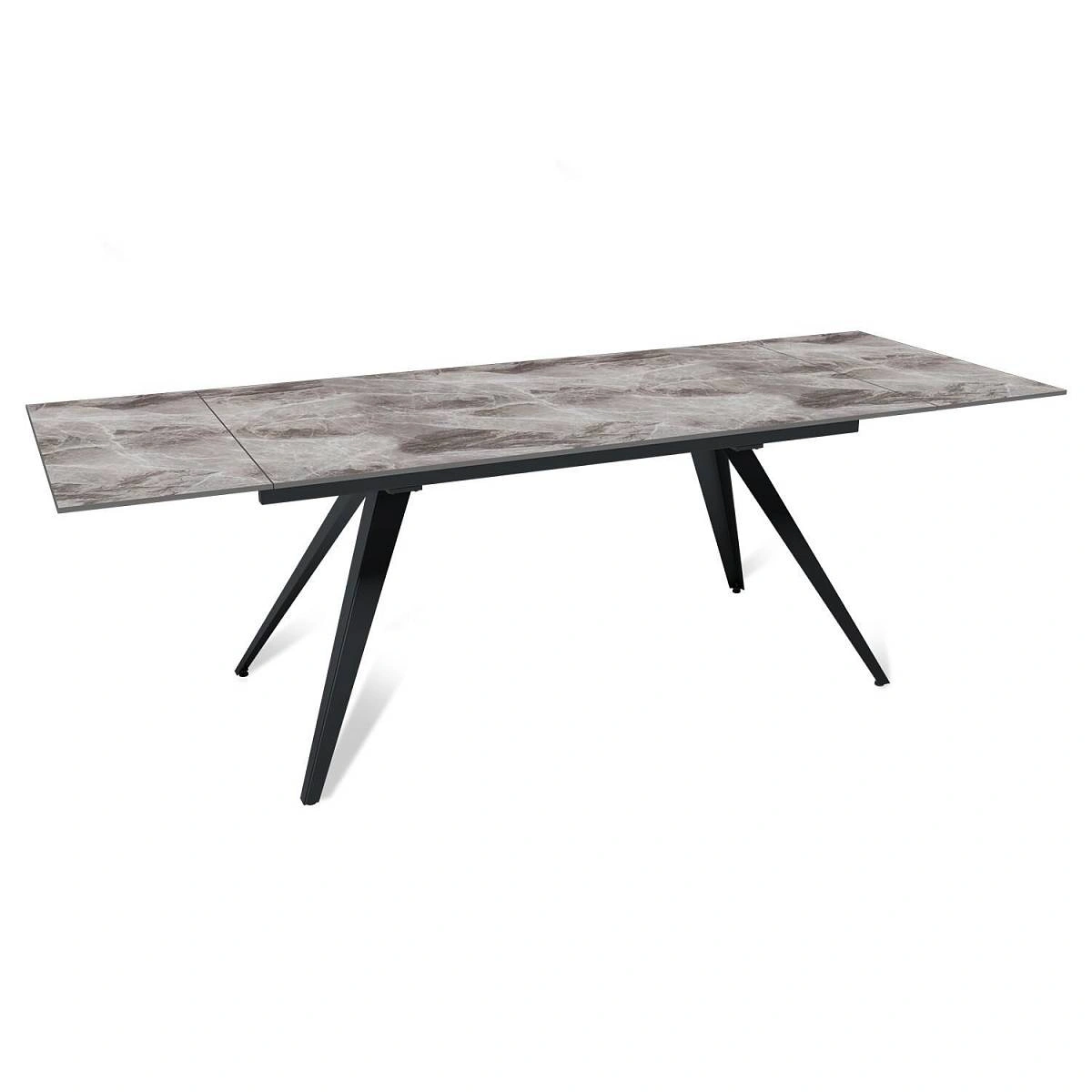 Стол раскладной Asti (160+40+40), керамика глянцевая Italian Dark Grey изображение Стол раскладной Asti (160+40+40), керамика глянцевая Italian Dark Grey фото