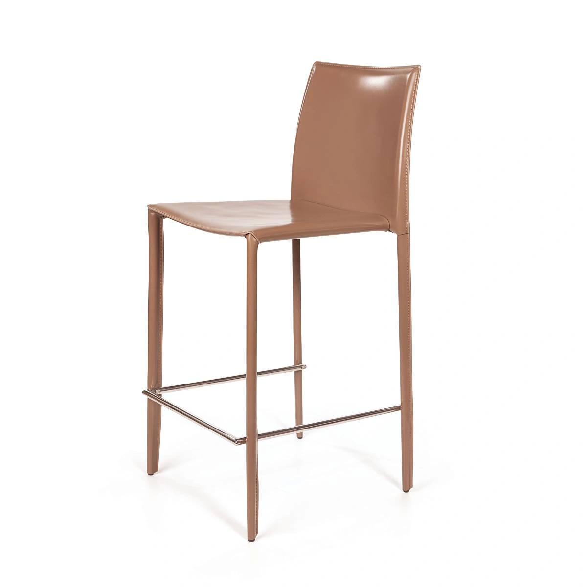 Стул полубарный Rolf, кожа капучино изображение Стул полубарный Rolf, кожа капучино фото