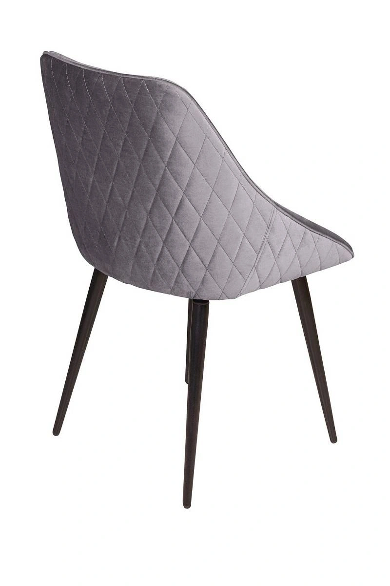 Стул Neo ромб, поворотный на 90 градусов, функция возврата, антишум, бархат серый 27/опора конус фото