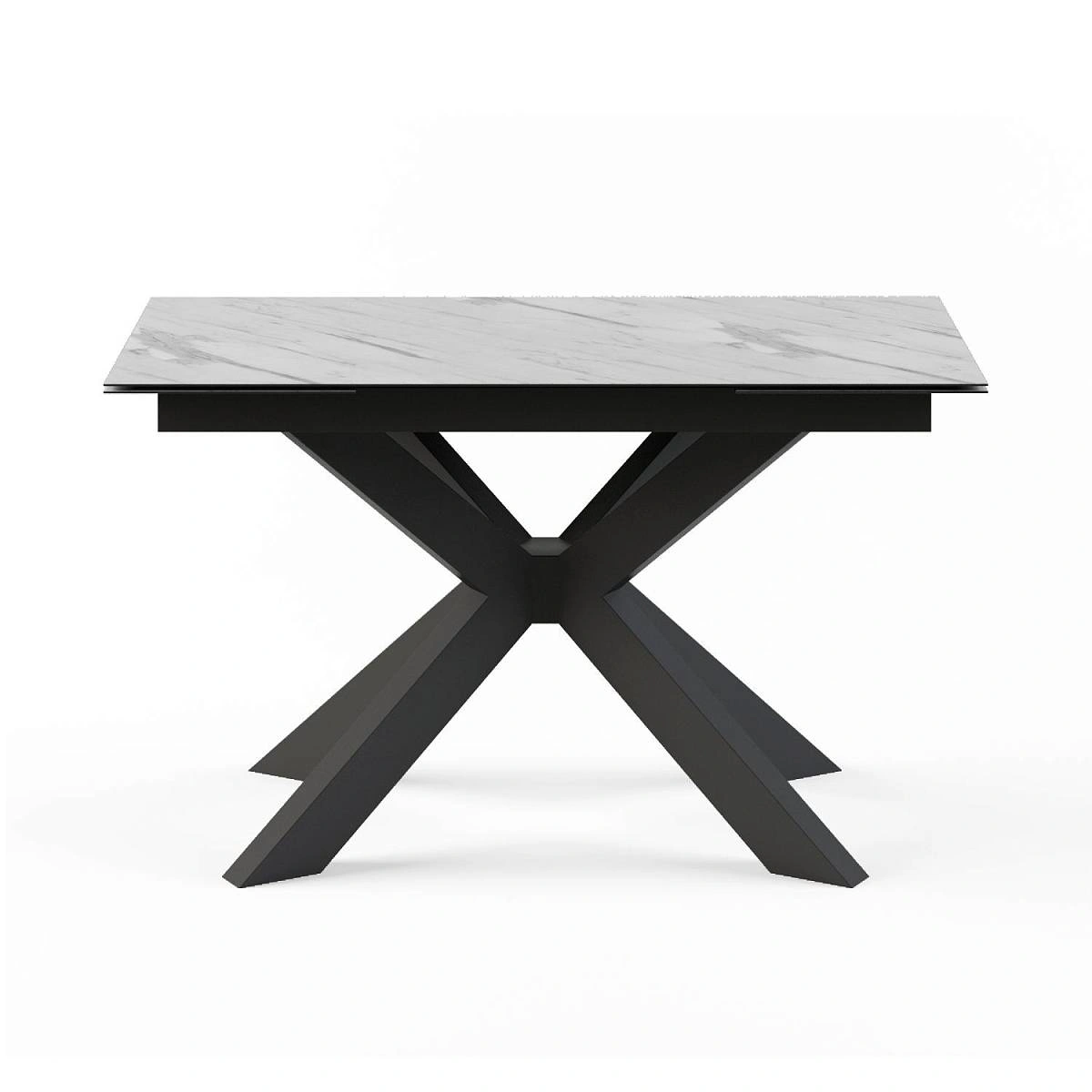 Стол раскладной Ariston (140+35+35), керамика белая изображение Стол раскладной Ariston (140+35+35), керамика белая фото