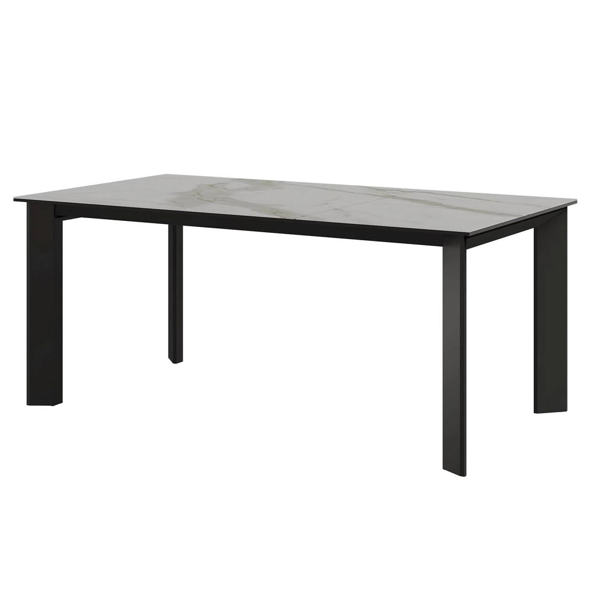 Стол раскладной Dogma (110+40), керамика белая изображение Стол раскладной Dogma (110+40), керамика белая фото