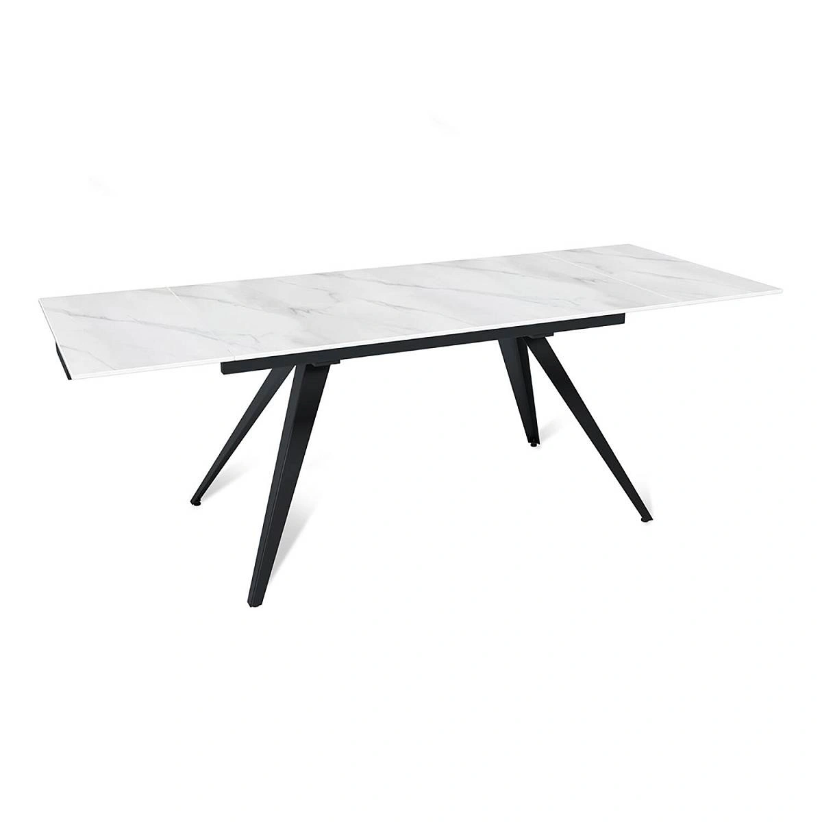 Стол раскладной Asti (140+40+40), керамика матовая Snow Mountain Stone изображение Стол раскладной Asti (140+40+40), керамика матовая Snow Mountain Stone фото