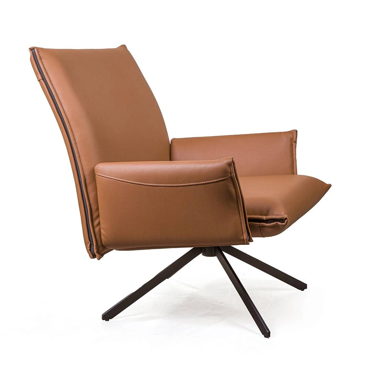 Кресло Clark, экокожа коричневый фото