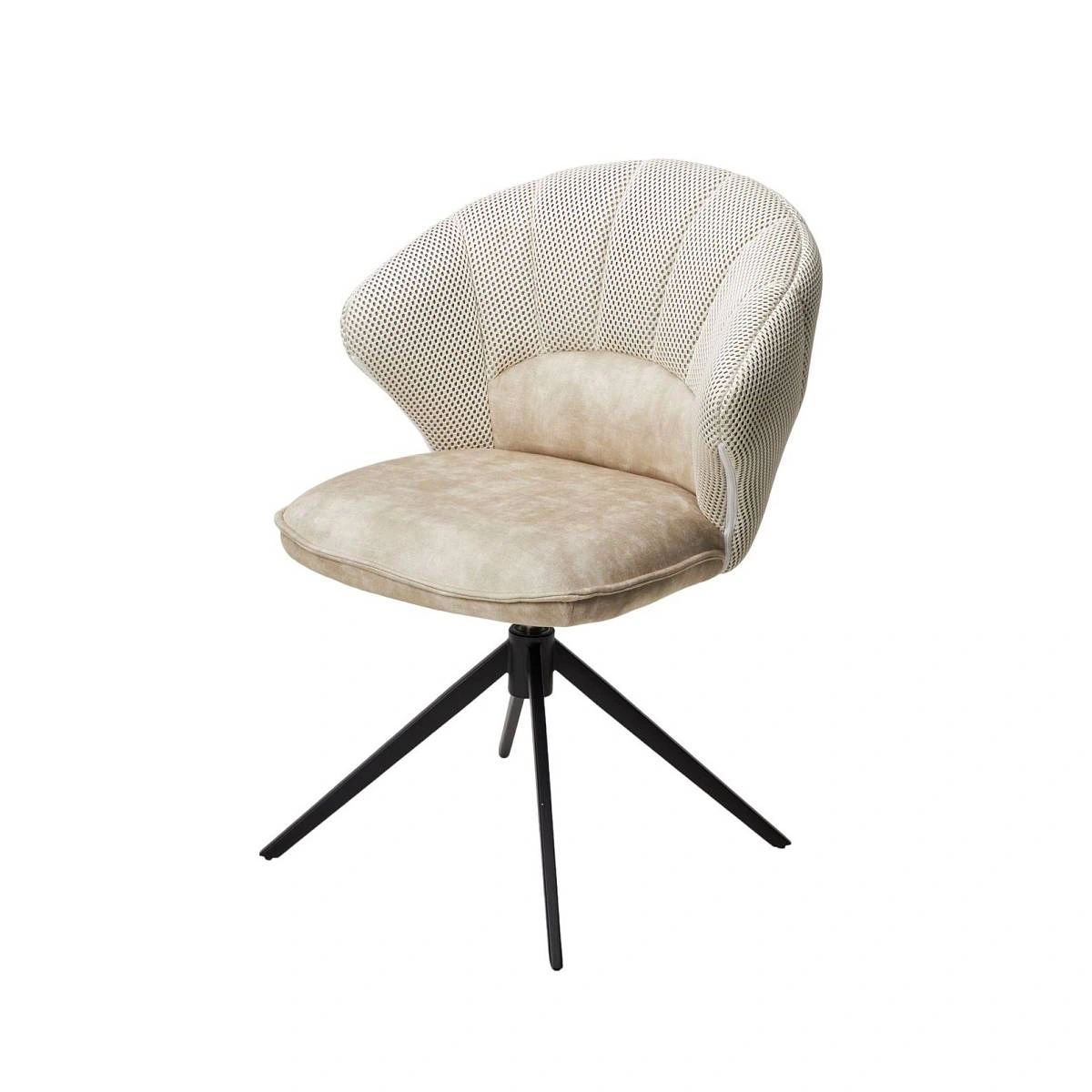 Стул Shell ткань комби бежевый, поворотно-возвратный механизм 360 градусов изображение Стул Shell ткань комби бежевый, поворотно-возвратный механизм 360 градусов фото