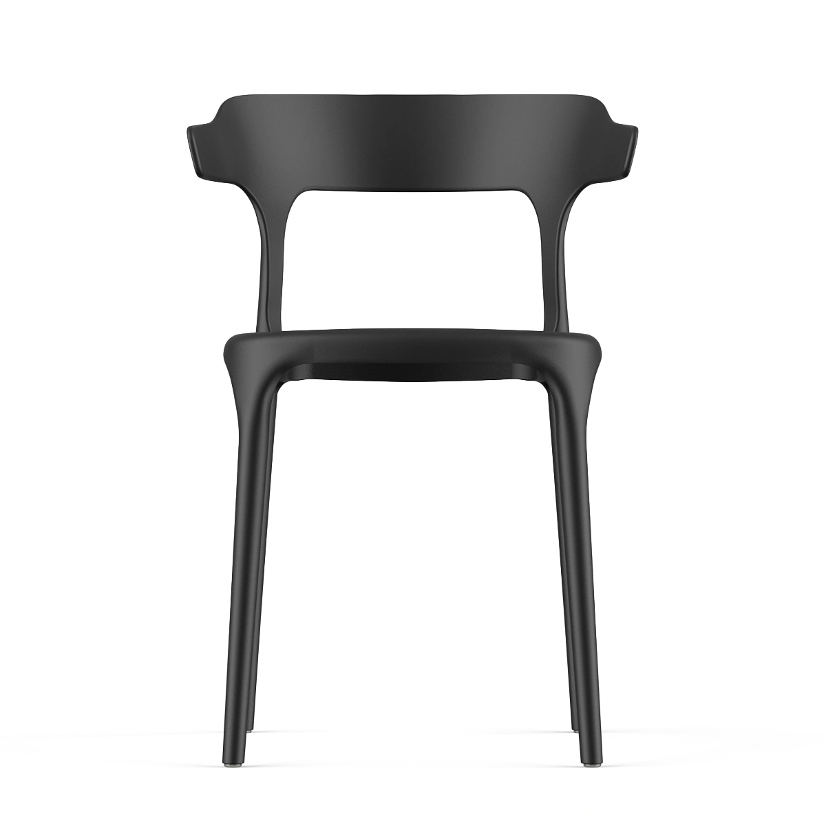 Стул Leo (RUS), комплект (2 шт), пластик черный изображение Стул Leo (RUS), комплект (2 шт), пластик черный фото