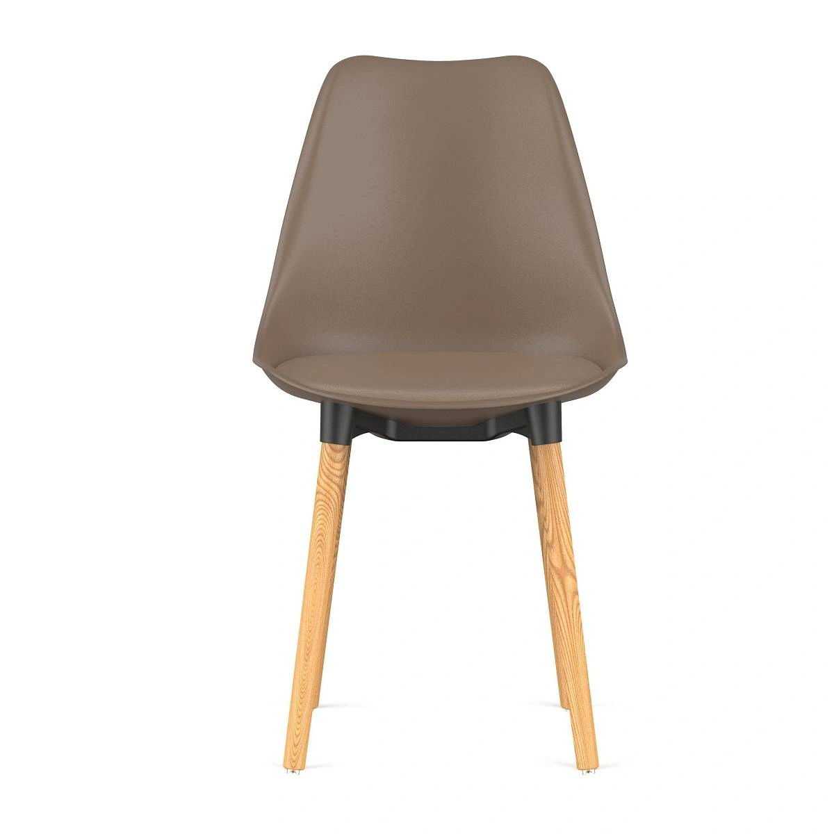 Стул Kado, (комплект 4 шт), пластик капучино / опоры дерево фото
