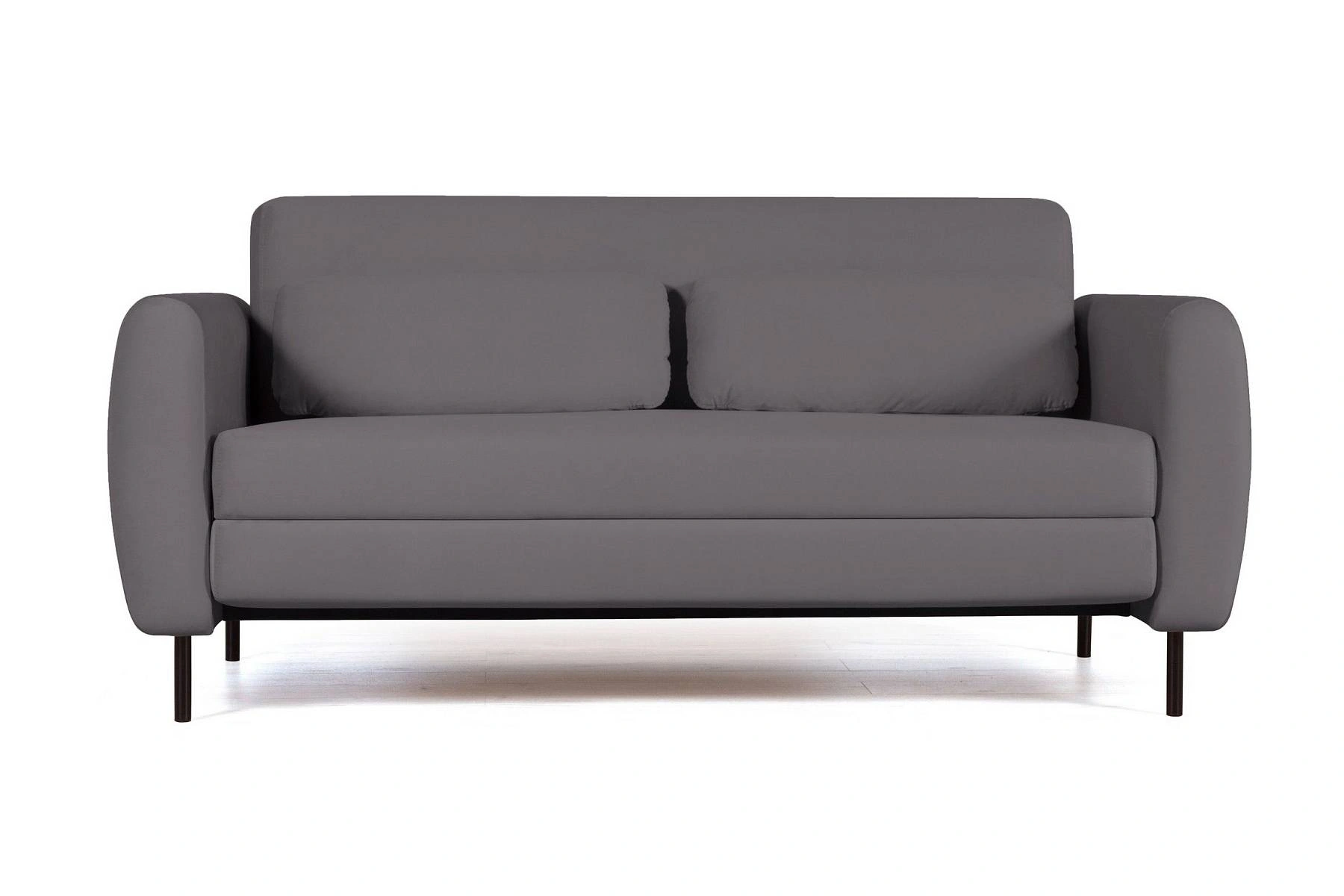 Siena диван-кровать прямой с подлокотниками, бархат серый 27 изображение Siena диван-кровать прямой с подлокотниками, бархат серый 27 фото