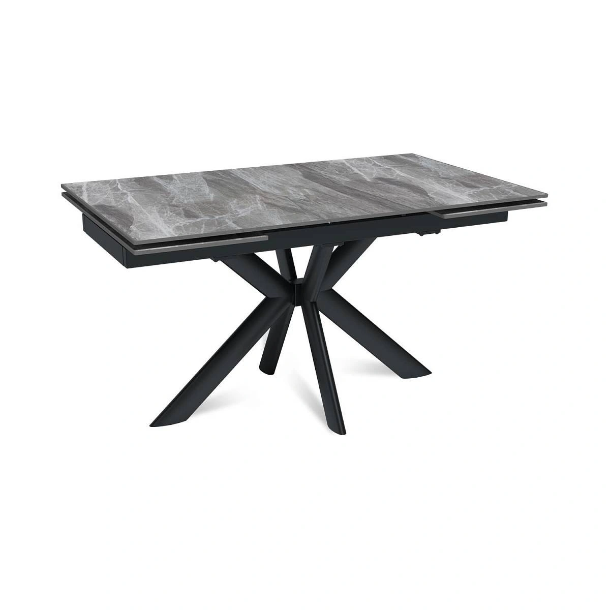 Стол раскладной Strong (140+40+40), керамика глянцевая Italian Light Grey изображение Стол раскладной Strong (140+40+40), керамика глянцевая Italian Light Grey фото