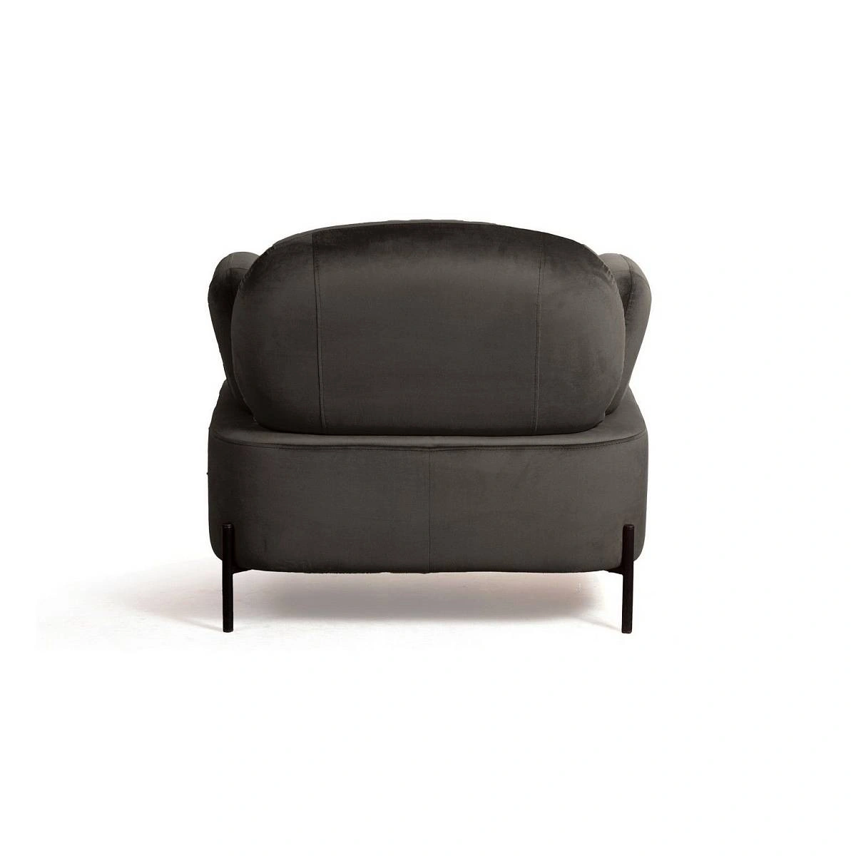 Кресло Dandy, бархат matte 80 серый изображение Кресло Dandy, бархат matte 80 серый фото