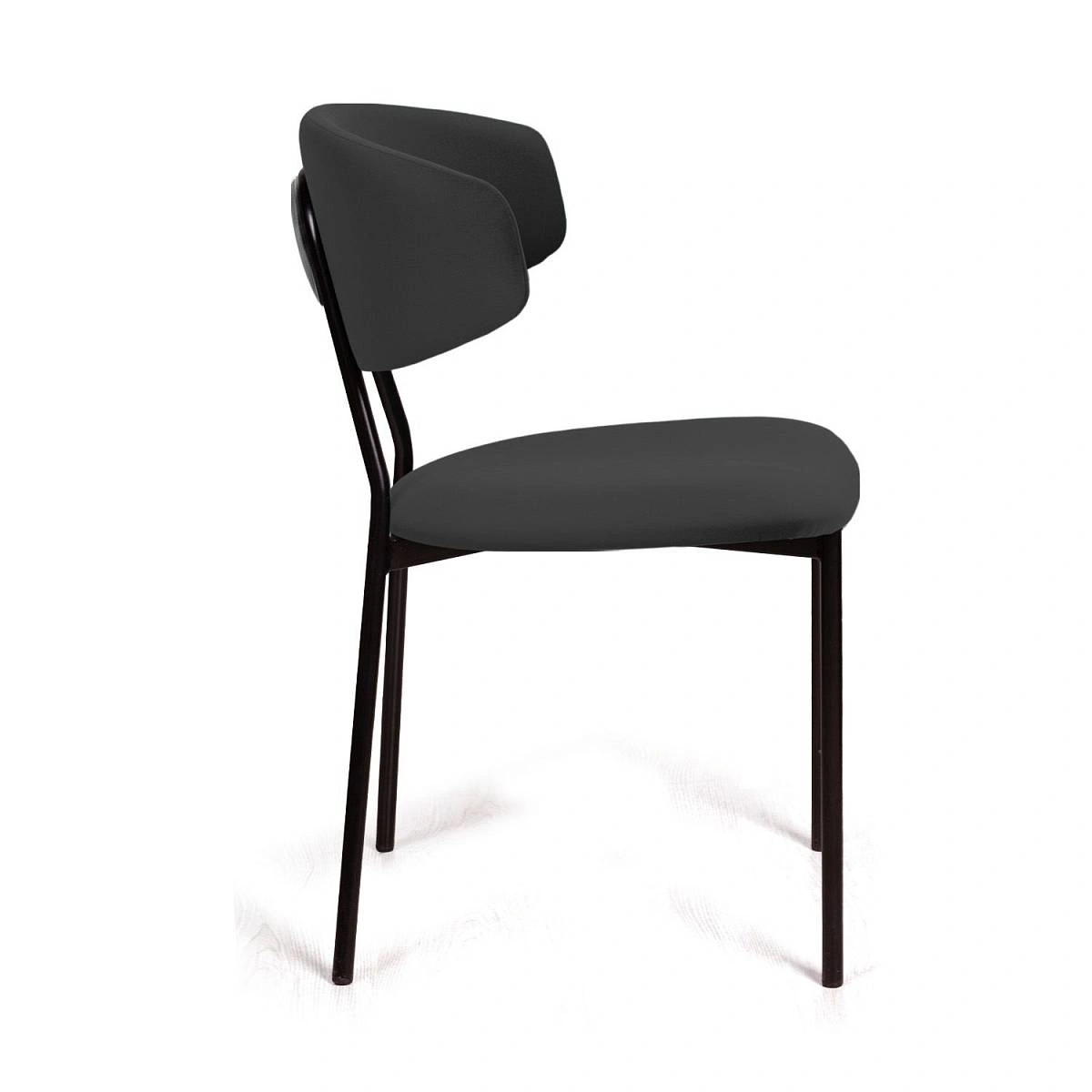 Стул Брэд, комплект (2 шт), бархат антрацит 14 фото