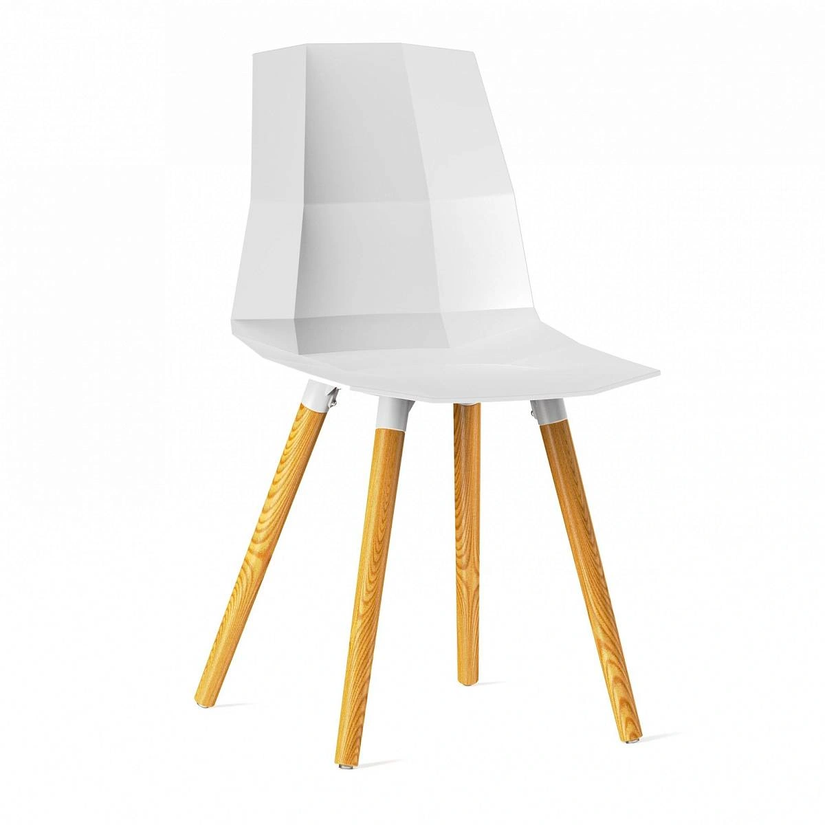 Стул Blex, (комплект 2 шт), пластик светло-серый / опоры дерево изображение Стул Blex, (комплект 2 шт), пластик светло-серый / опоры дерево фото