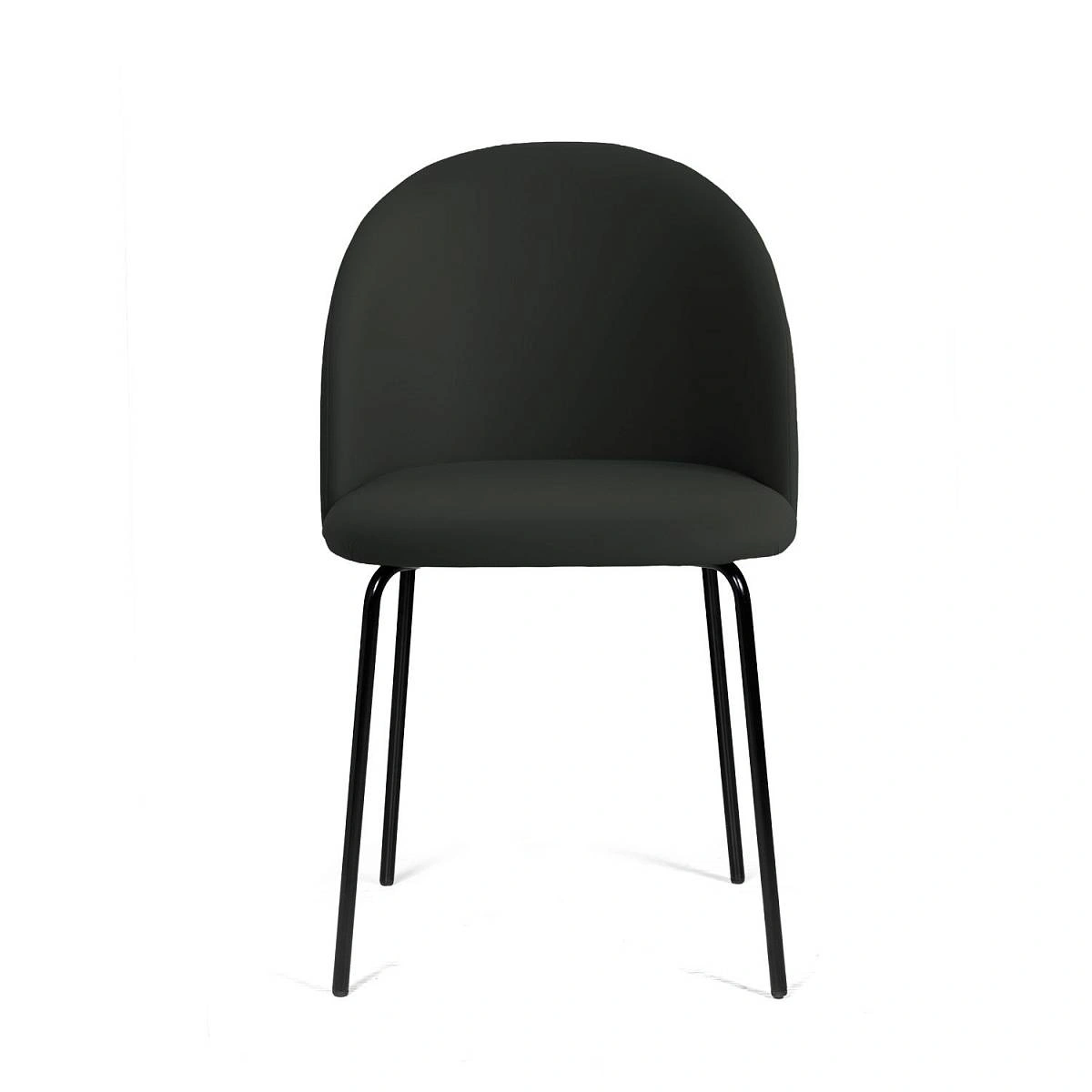 Стул Nord, комплект (2 шт), бархат антрацит 14 / опора черная фото