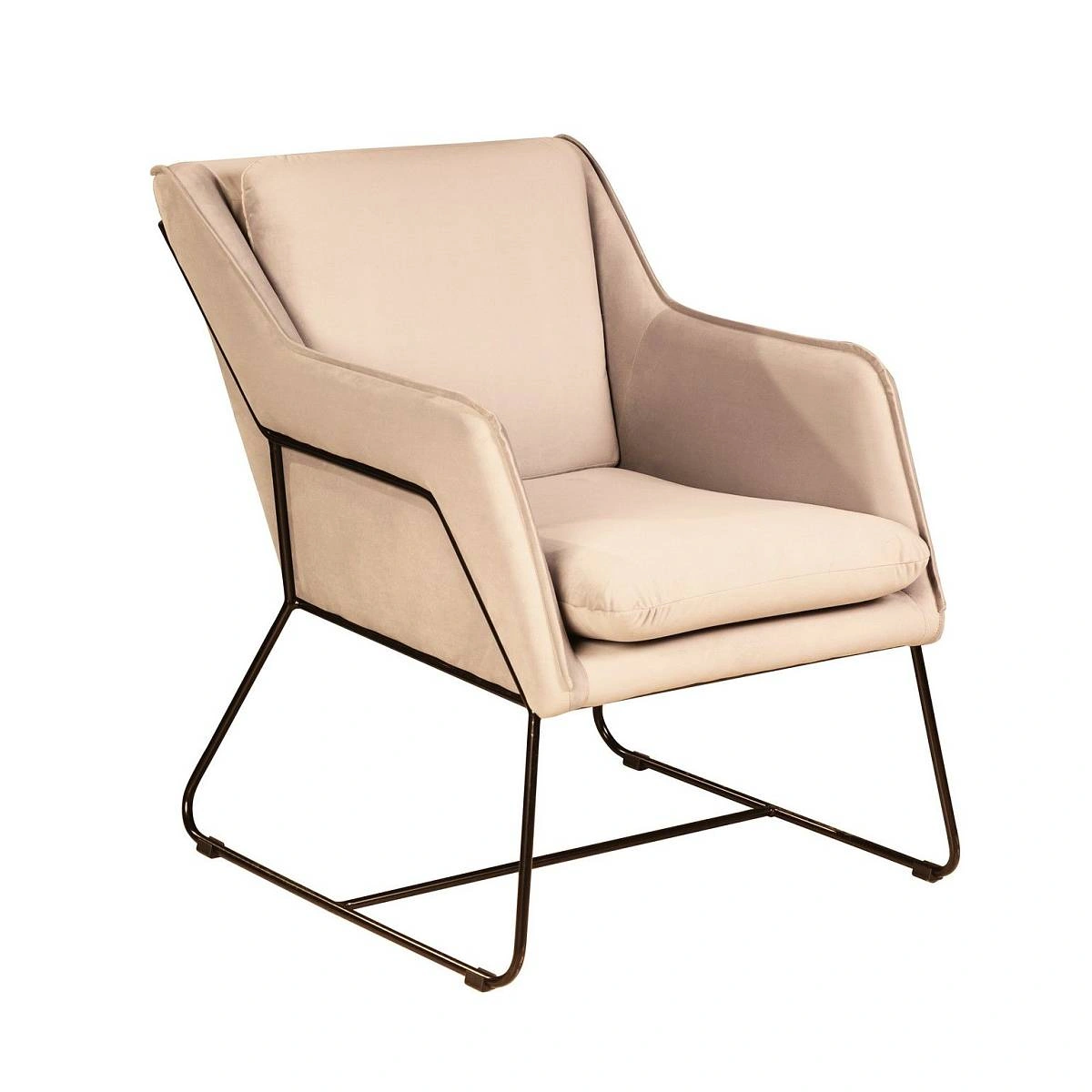 Кресло Alex, бархат бежевый 5 изображение Кресло Alex, бархат бежевый 5 фото