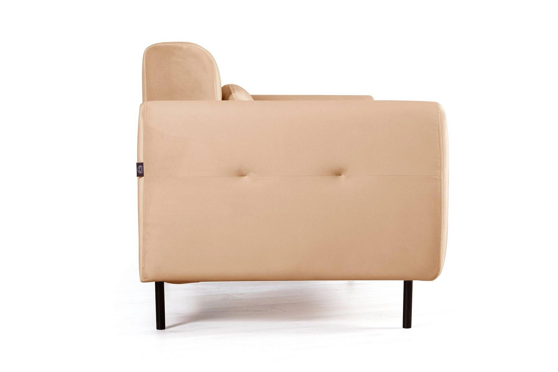 Siena диван-кровать прямой с подлокотниками, бархат бежевый 5 изображение Siena диван-кровать прямой с подлокотниками, бархат бежевый 5 фото