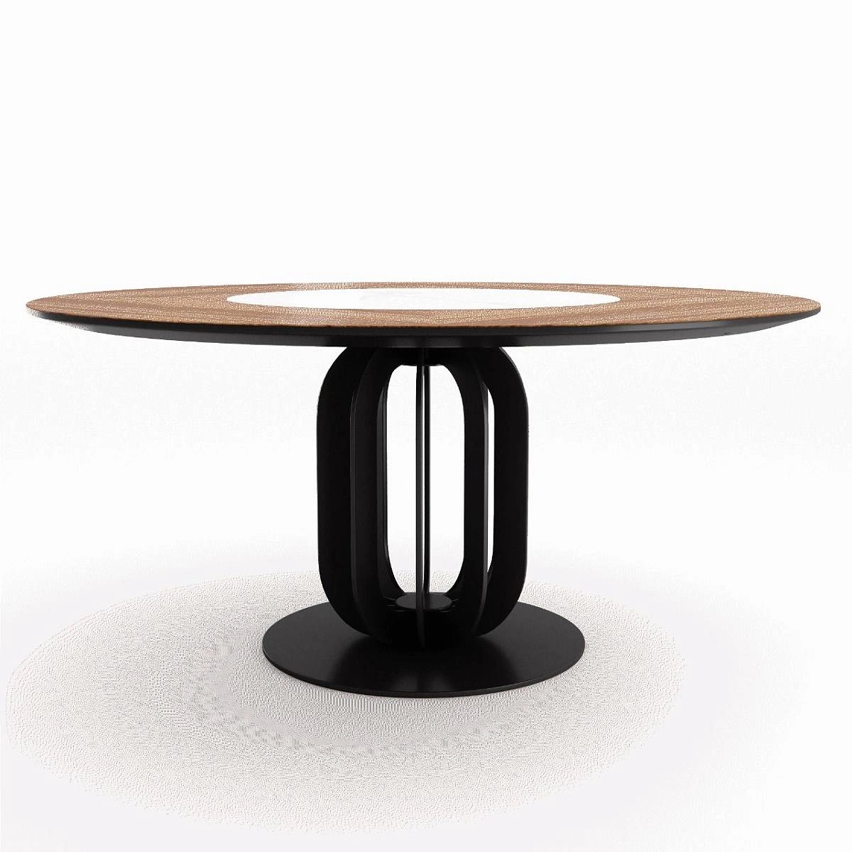 Стол круглый Soho 160, керамика светлая матовая изображение Стол круглый Soho 160, керамика светлая матовая фото