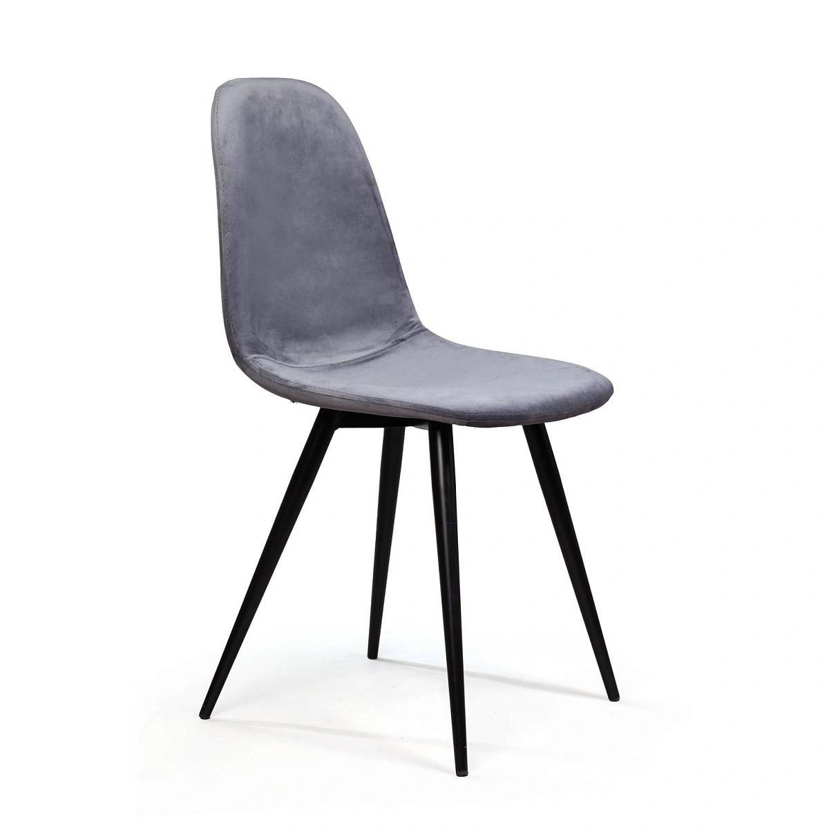 Стул TED, бархат серый 27 изображение Стул TED, бархат серый 27 фото