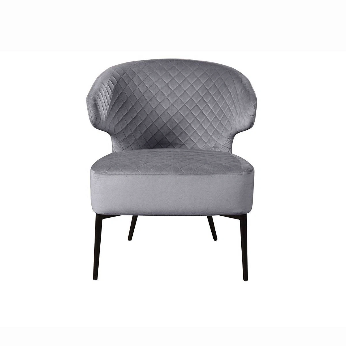 Кресло Richard ромб, бархат серый 27 изображение Кресло Richard ромб, бархат серый 27 фото