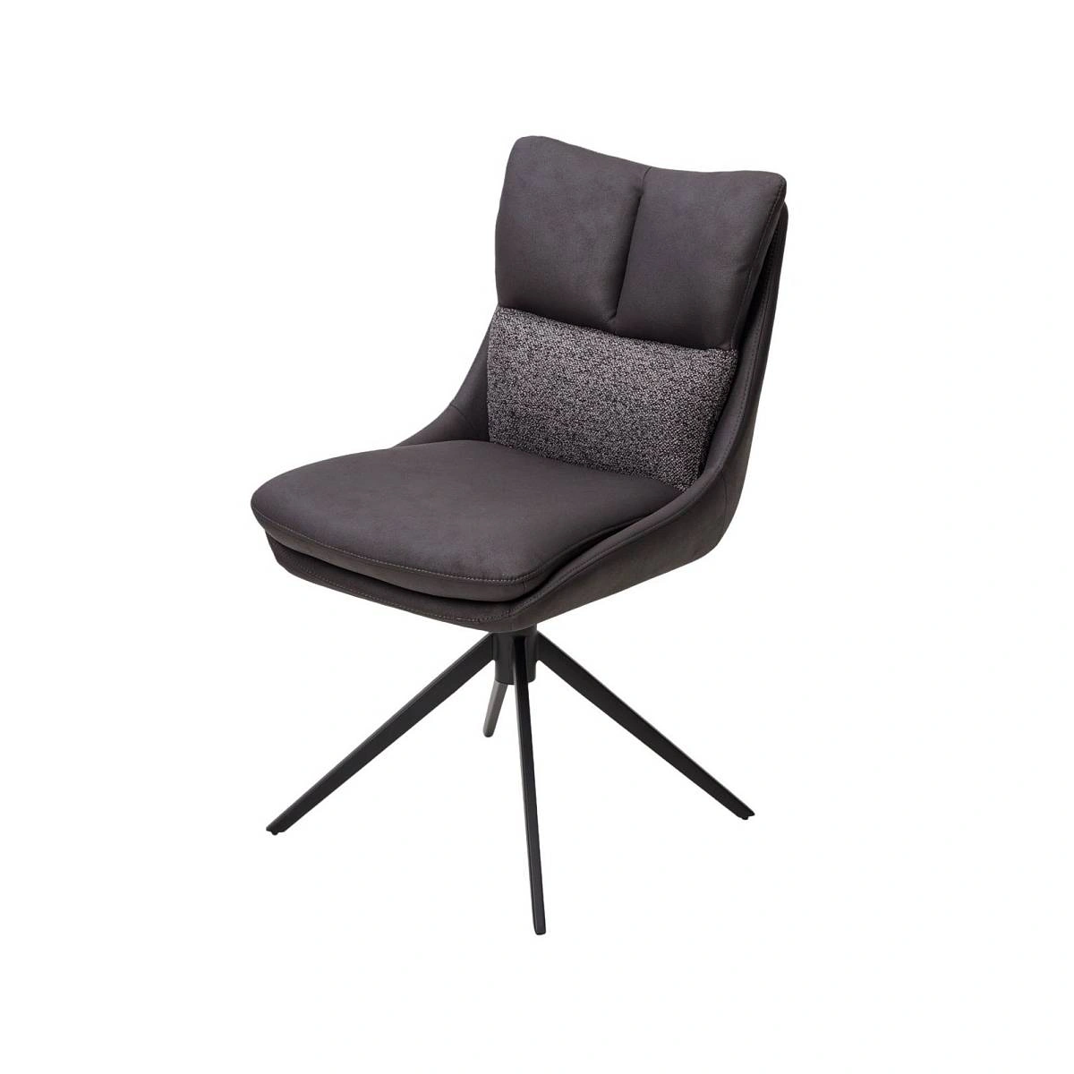 Стул Marlin ткань комби серый, поворотно-возвратный механизм 360 градусов фото