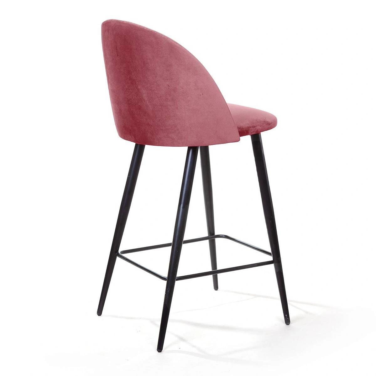 Стул полубарный Thomas, бархат пудровый 15 изображение Стул полубарный Thomas, бархат пудровый 15 фото