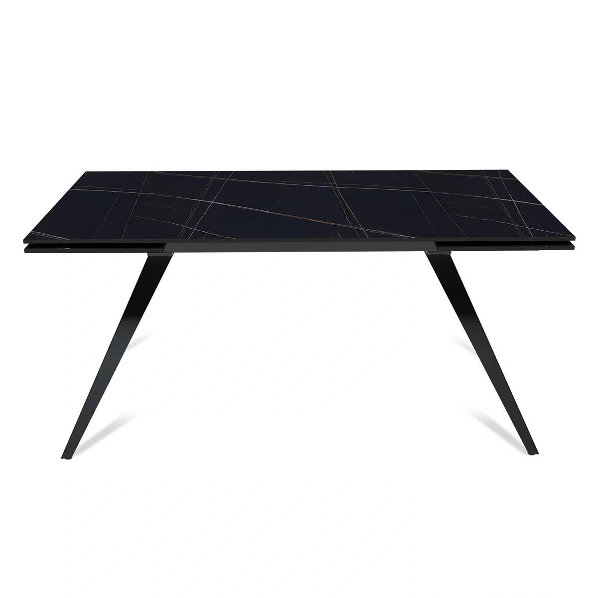 Стол раскладной Asti (160+40+40), керамика матовая Black Gold изображение Стол раскладной Asti (160+40+40), керамика матовая Black Gold фото