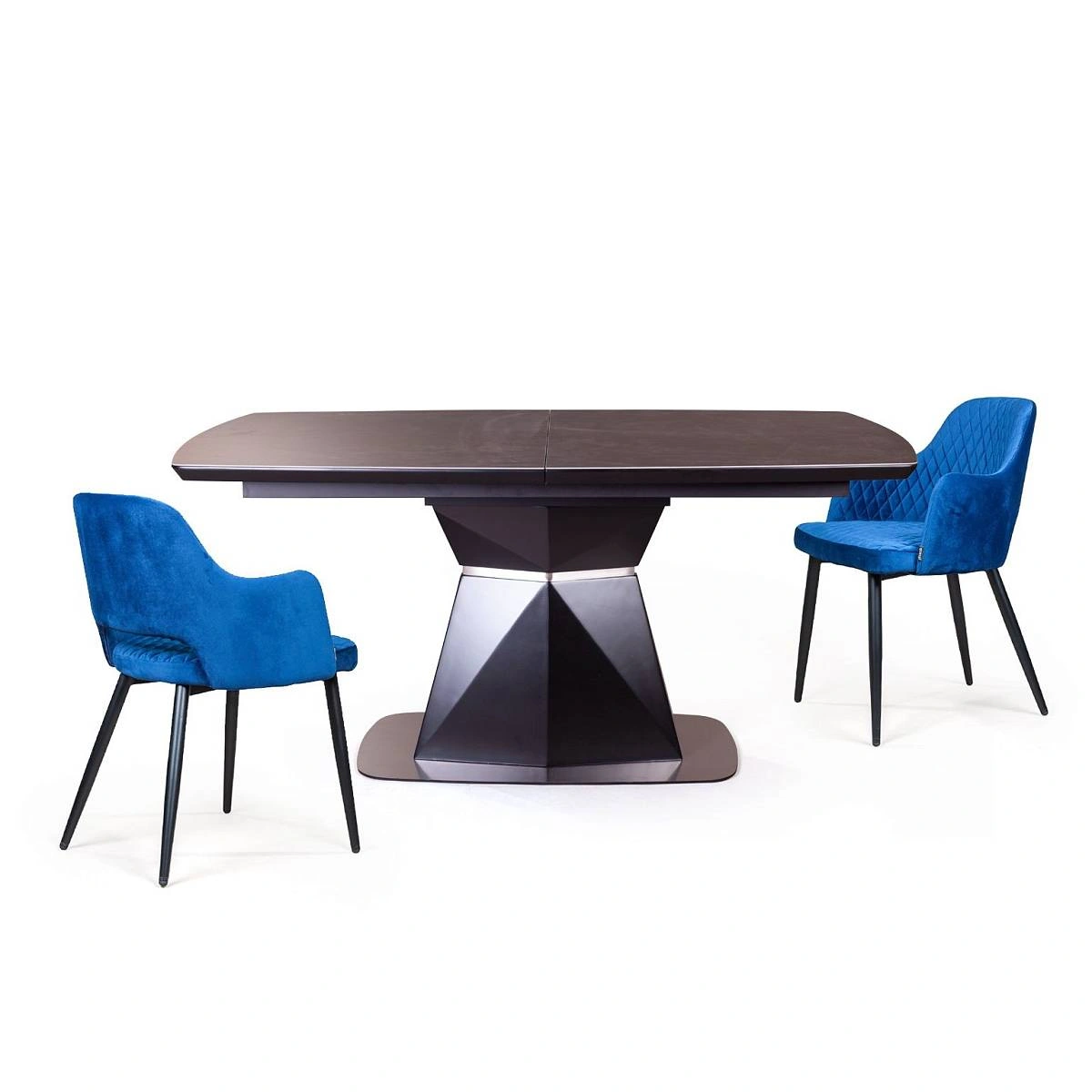 Стол Diamond 160 стекло + 4 стула William изображение Стол Diamond 160 стекло + 4 стула William фото