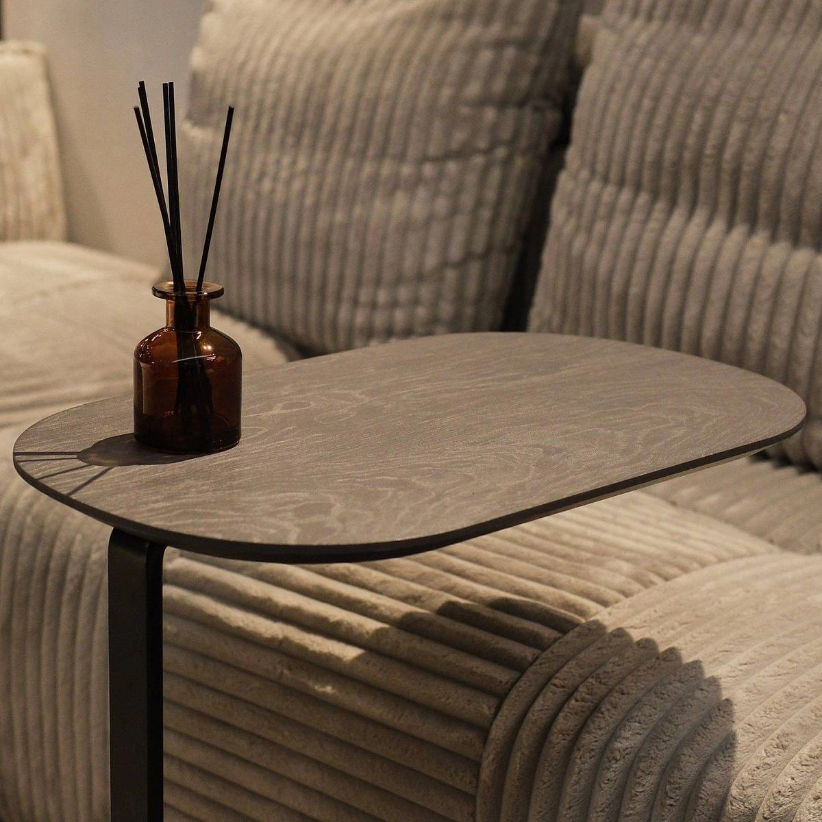 Журнальный столик приставной Side пластик сканди графит фото