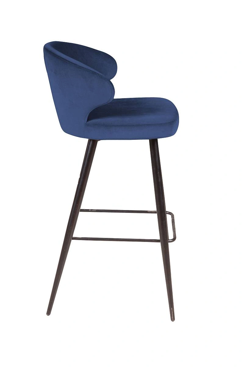 Стул барный Richard, бархат синий 29 изображение Стул барный Richard, бархат синий 29 фото