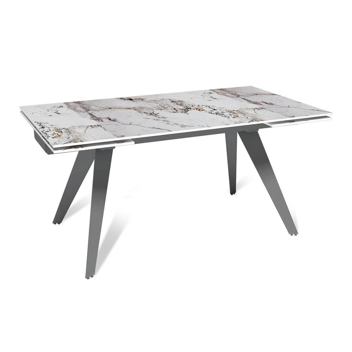 Стол раскладной Rhein (160+40+40), керамика глянцевая Top Pandora изображение Стол раскладной Rhein (160+40+40), керамика глянцевая Top Pandora фото