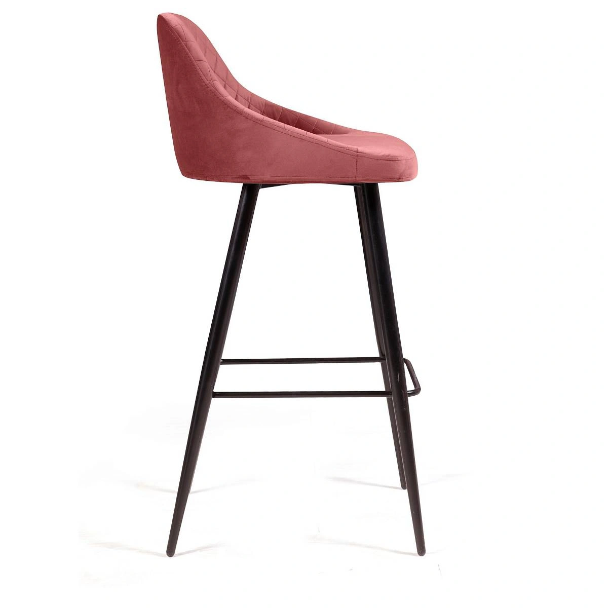 Стул барный Douglas ромб, бархат пудровый 15 изображение Стул барный Douglas ромб, бархат пудровый 15 фото