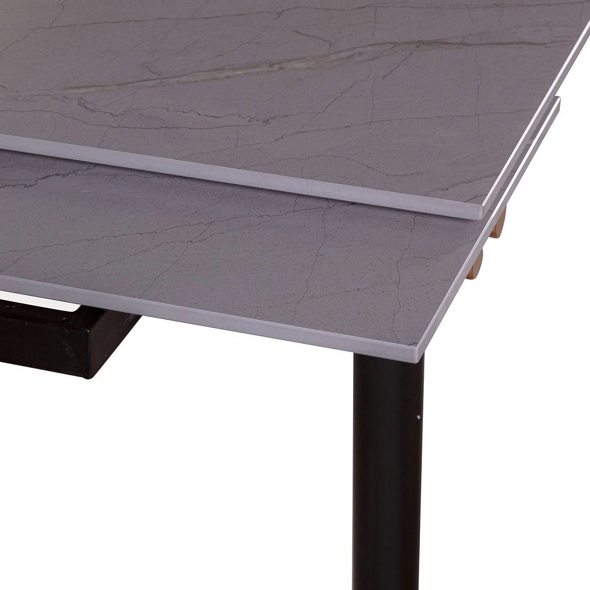 Стол обеденный Trump (160+40+40), керамика серая изображение Стол обеденный Trump (160+40+40), керамика серая фото