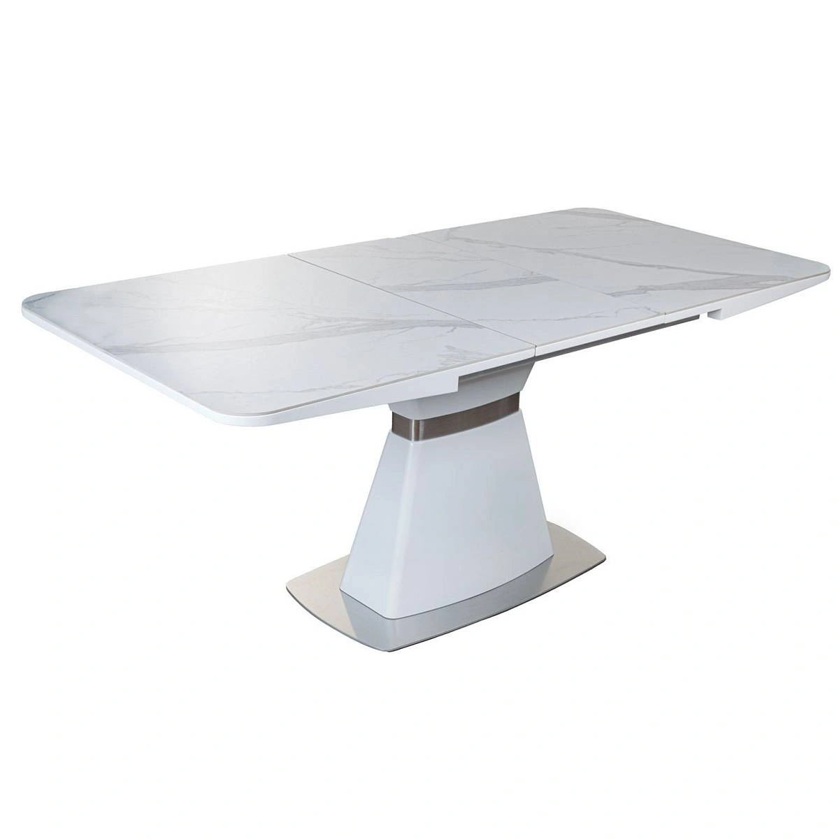 Стол раскладной Madison (140+40 см) испанская керамика белый изображение Стол раскладной Madison (140+40 см) испанская керамика белый фото