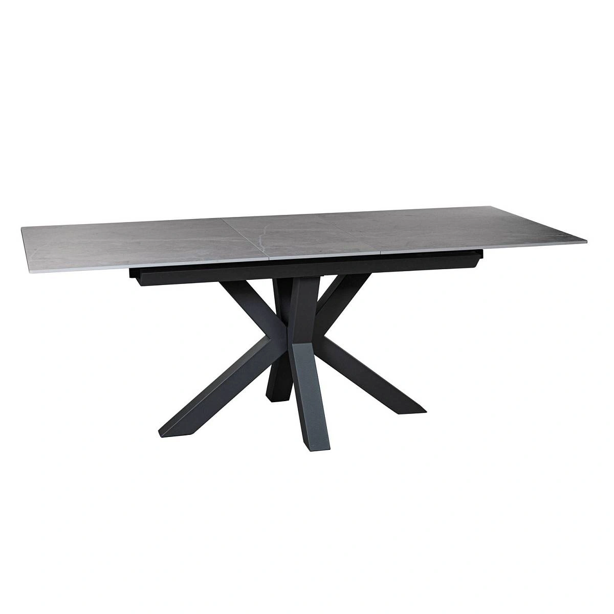 Стол раскладной Lincoln (160+40 см) керамика серый изображение Стол раскладной Lincoln (160+40 см) керамика серый фото