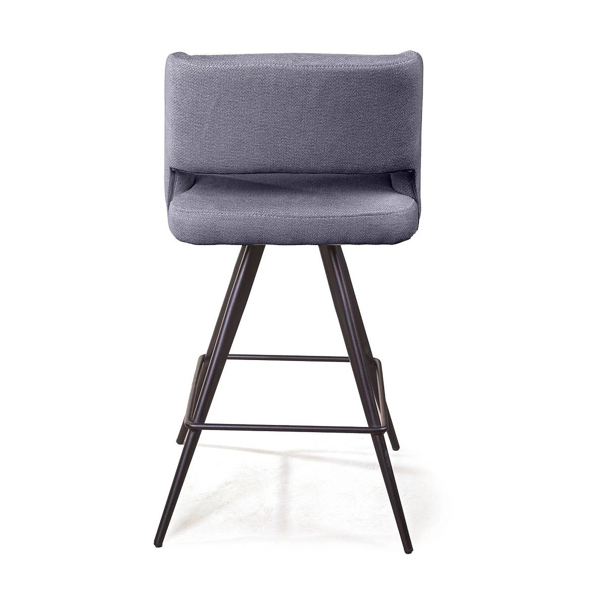 Стул полубарный Molly, ткань серый изображение Стул полубарный Molly, ткань серый фото