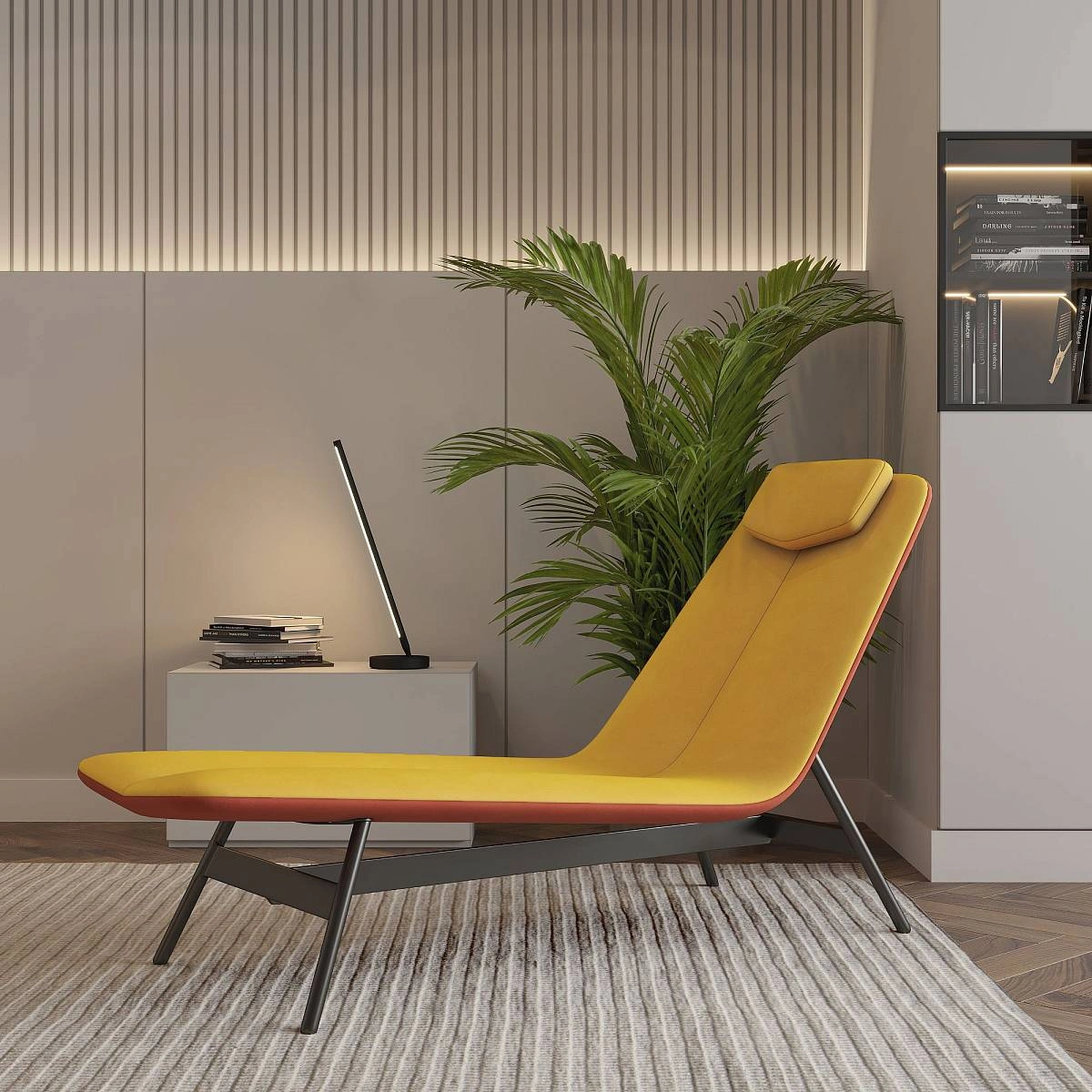 Шезлонг Sigma, желто-оранжевый изображение Шезлонг Sigma, желто-оранжевый фото