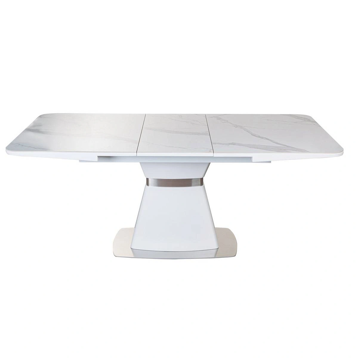 Стол раскладной Madison (140+40 см) испанская керамика белый изображение Стол раскладной Madison (140+40 см) испанская керамика белый фото