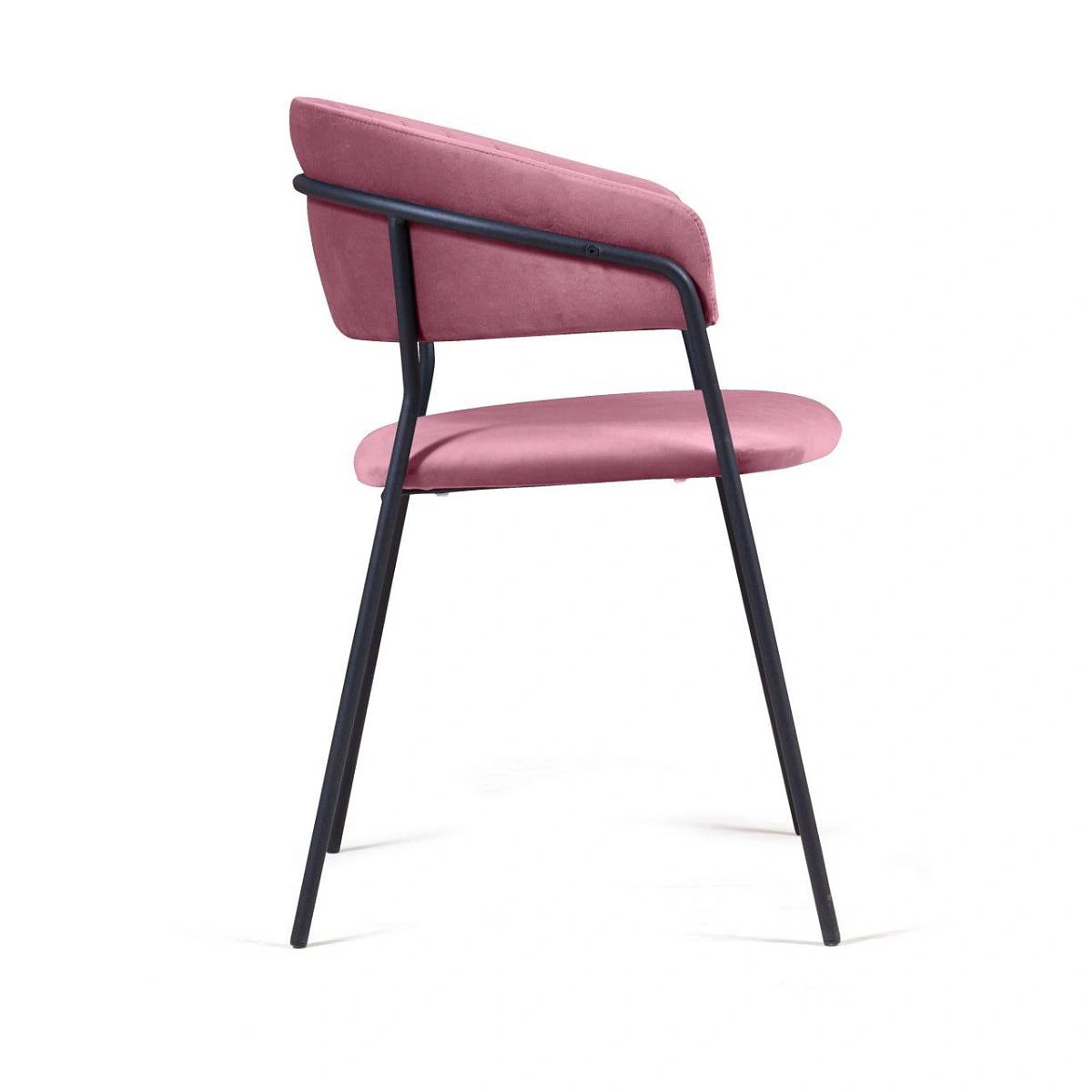 Стул Kelly с подлокотниками, бархат пудровый 15 изображение Стул Kelly с подлокотниками, бархат пудровый 15 фото