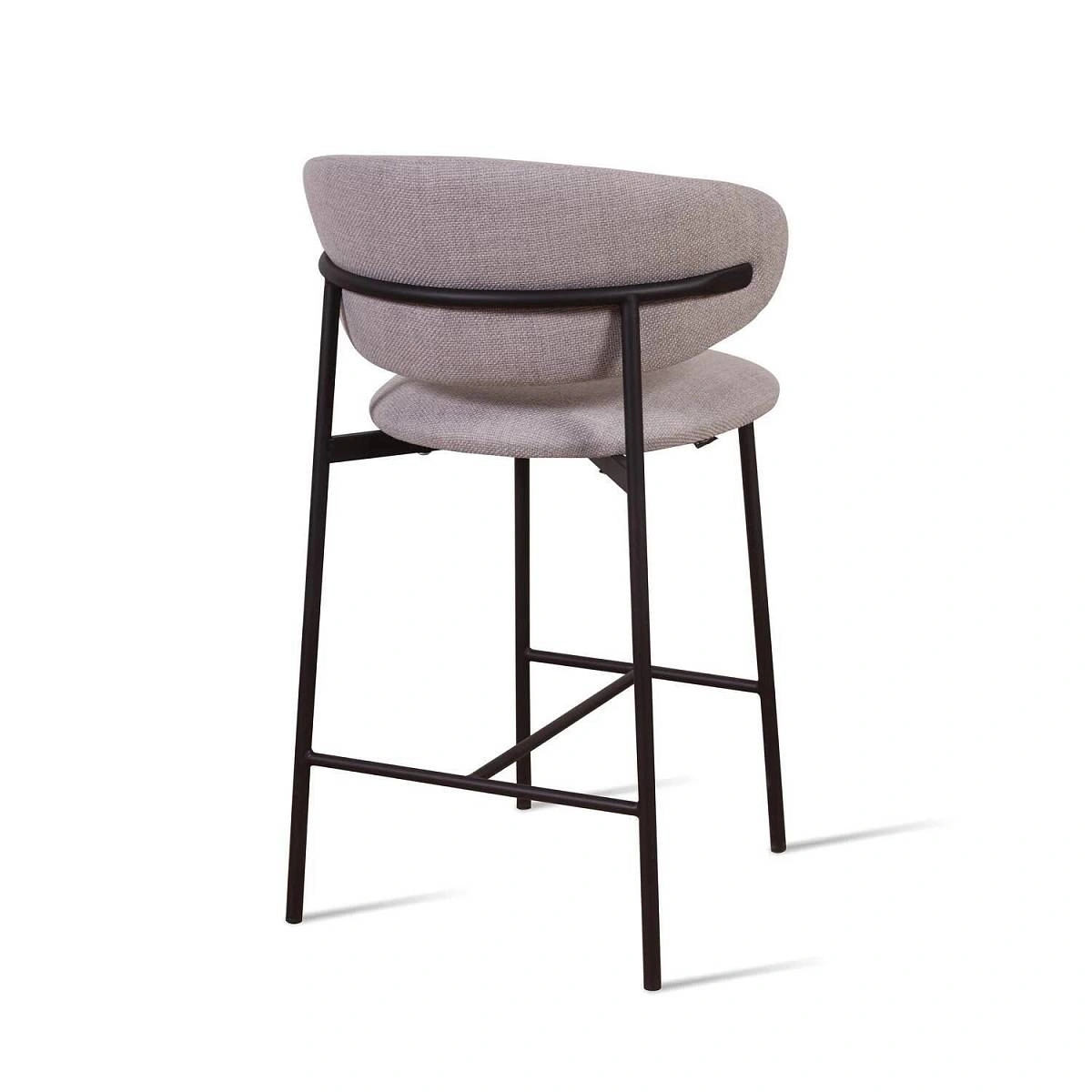 Стул полубарный Adele, рогожка wellton 912, серый изображение Стул полубарный Adele, рогожка wellton 912, серый фото