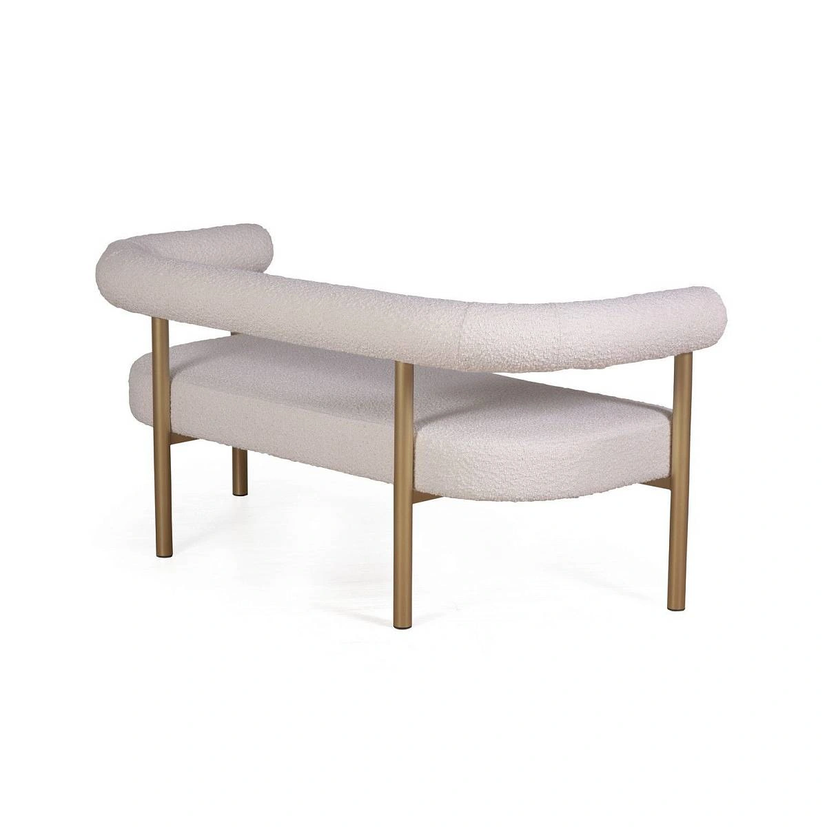 Диван Biggi, букле Turin ivory / опоры золото изображение Диван Biggi, букле Turin ivory / опоры золото фото