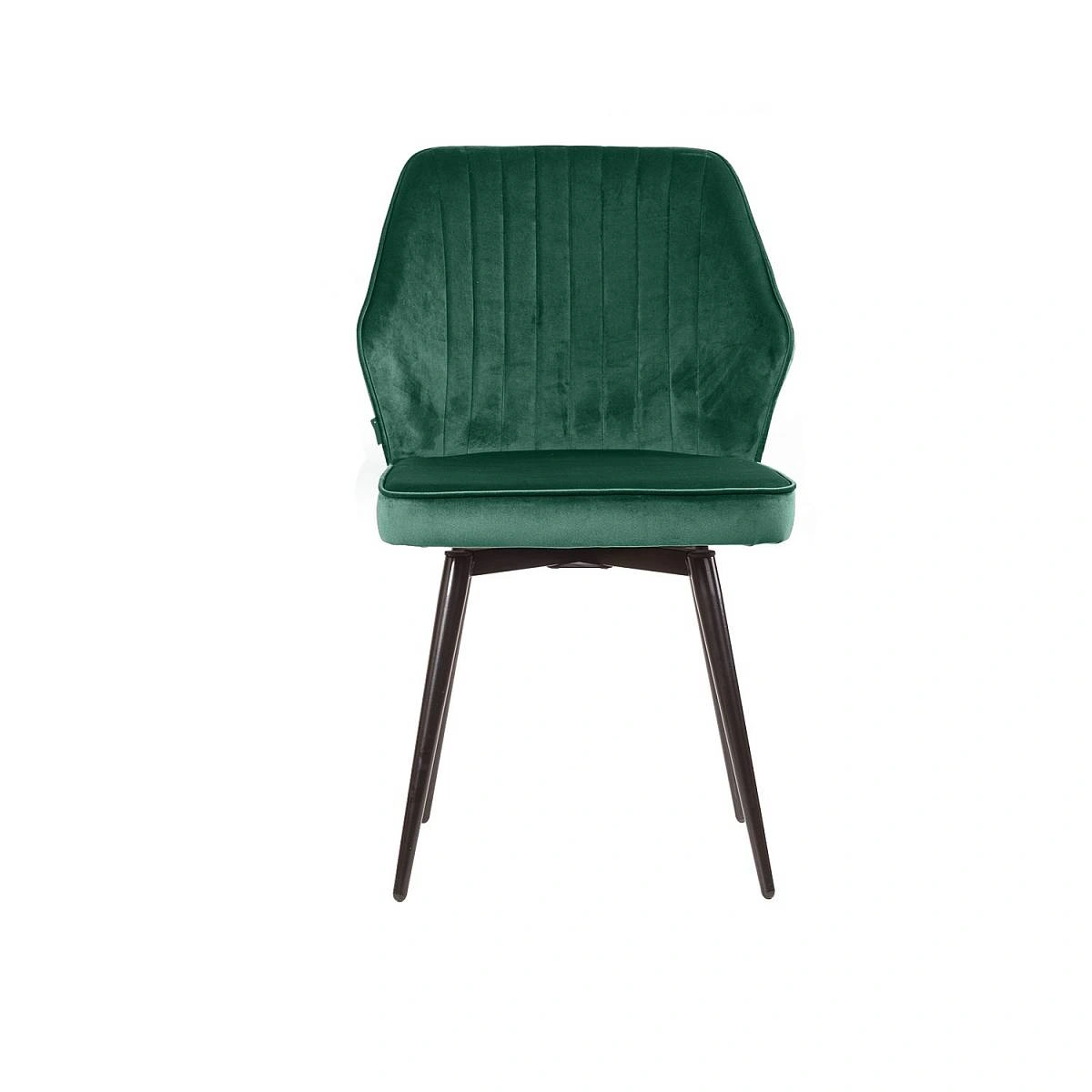 Стул Berg поворотный 360 градусов, комплект (2 шт), бархат зеленый 19/ черный конус изображение Стул Berg поворотный 360 градусов, комплект (2 шт), бархат зеленый 19/ черный конус фото