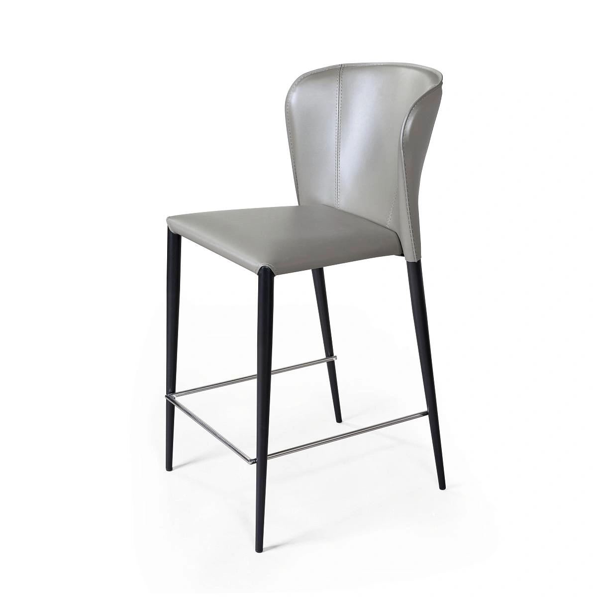 Стул полубарный Albert, кожа тауп изображение Стул полубарный Albert, кожа тауп фото