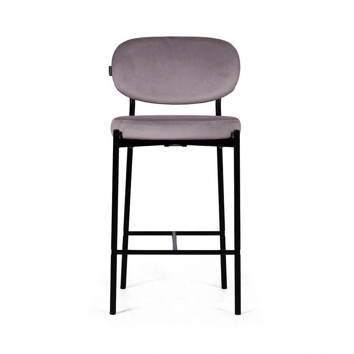 Стул полубарный Mason, бархат серый 27 изображение Стул полубарный Mason, бархат серый 27 фото