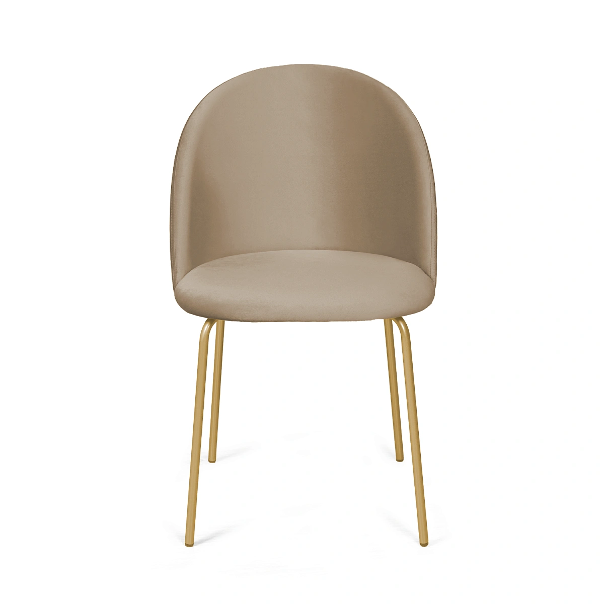 Стул Nord, комплект (2 шт), бархат бежевый 05 / опора золото фото
